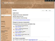 Tablet Screenshot of ccflt2012.wikispaces.com