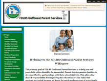 Tablet Screenshot of fdlrsgulfcoastparentservices.wikispaces.com
