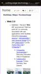 Mobile Screenshot of cutting-edge-technology.wikispaces.com