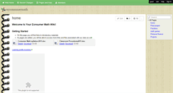 Desktop Screenshot of csyconsumermath.wikispaces.com