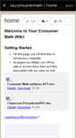 Mobile Screenshot of csyconsumermath.wikispaces.com