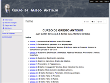 Tablet Screenshot of cursogriego.wikispaces.com