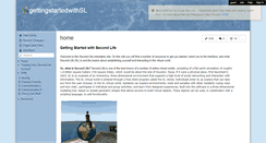 Desktop Screenshot of gettingstartedwithsl.wikispaces.com
