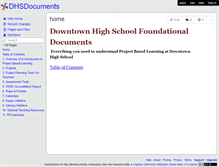 Tablet Screenshot of dhsdocuments.wikispaces.com