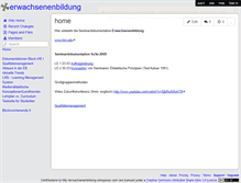 Tablet Screenshot of erwachsenenbildung.wikispaces.com