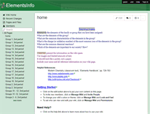 Tablet Screenshot of elementsinfo.wikispaces.com