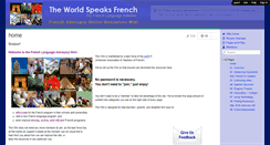 Desktop Screenshot of frenchadvocacy.wikispaces.com