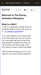 Mobile Screenshot of disneyanimation.wikispaces.com