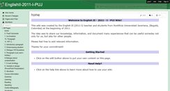Desktop Screenshot of englishii-2011-i-puj.wikispaces.com