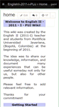 Mobile Screenshot of englishii-2011-i-puj.wikispaces.com