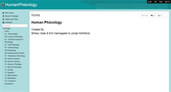 Desktop Screenshot of humanphisiology.wikispaces.com