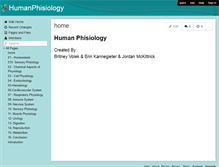 Tablet Screenshot of humanphisiology.wikispaces.com