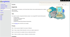 Desktop Screenshot of englishbiz.wikispaces.com