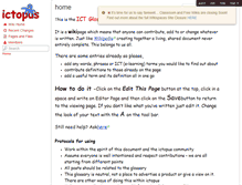 Tablet Screenshot of ictopus.wikispaces.com