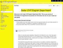 Tablet Screenshot of ccenglishdept.wikispaces.com