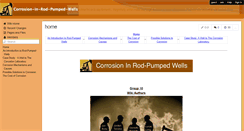 Desktop Screenshot of corrosion-in-rod-pumped-wells.wikispaces.com