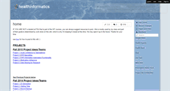 Desktop Screenshot of healthinformatics.wikispaces.com