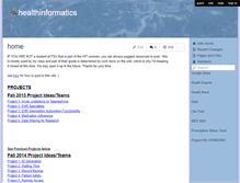 Tablet Screenshot of healthinformatics.wikispaces.com