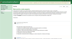 Desktop Screenshot of comunicacionydiseno.wikispaces.com