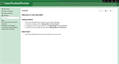 Desktop Screenshot of casestudiesreview.wikispaces.com