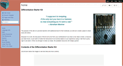 Desktop Screenshot of differentiationkit.wikispaces.com