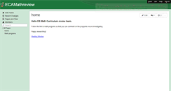 Desktop Screenshot of ecamathreview.wikispaces.com