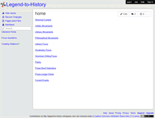 Tablet Screenshot of legend-to-history.wikispaces.com