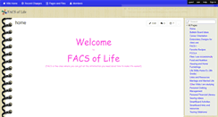 Desktop Screenshot of facsoflife.wikispaces.com