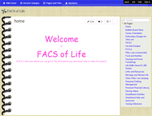 Tablet Screenshot of facsoflife.wikispaces.com