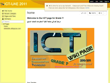 Tablet Screenshot of ict-uae2011.wikispaces.com