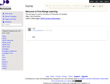 Tablet Screenshot of freerangelearning.wikispaces.com