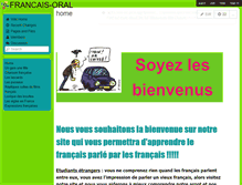 Tablet Screenshot of francais-oral.wikispaces.com