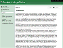 Tablet Screenshot of greek-mythology-stories.wikispaces.com