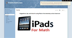 Desktop Screenshot of ipadsformathclass.wikispaces.com