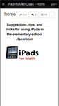 Mobile Screenshot of ipadsformathclass.wikispaces.com