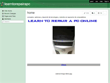 Tablet Screenshot of learntorepairapc.wikispaces.com