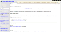 Desktop Screenshot of culturalproduction.wikispaces.com