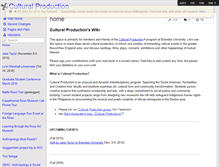 Tablet Screenshot of culturalproduction.wikispaces.com