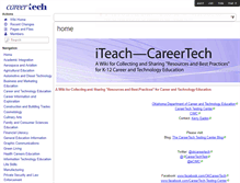 Tablet Screenshot of iteach-careertech.wikispaces.com