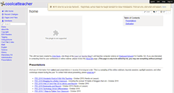 Desktop Screenshot of coolcatteacher.wikispaces.com