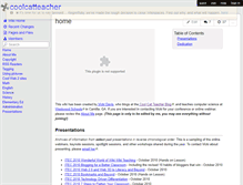 Tablet Screenshot of coolcatteacher.wikispaces.com