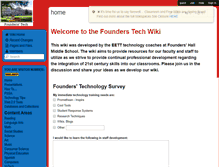 Tablet Screenshot of founderstech.wikispaces.com