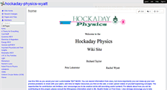 Desktop Screenshot of hockaday-physics-wyatt.wikispaces.com
