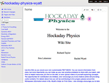 Tablet Screenshot of hockaday-physics-wyatt.wikispaces.com