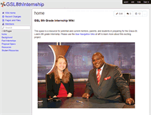 Tablet Screenshot of gsl8thinternship.wikispaces.com