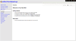 Desktop Screenshot of edtechtoolsbackup.wikispaces.com