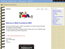 Tablet Screenshot of ccsmathfoundations.wikispaces.com