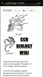 Mobile Screenshot of ccbbiology.wikispaces.com