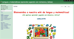 Desktop Screenshot of lenguaymatematicas.wikispaces.com