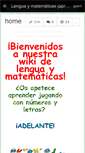 Mobile Screenshot of lenguaymatematicas.wikispaces.com